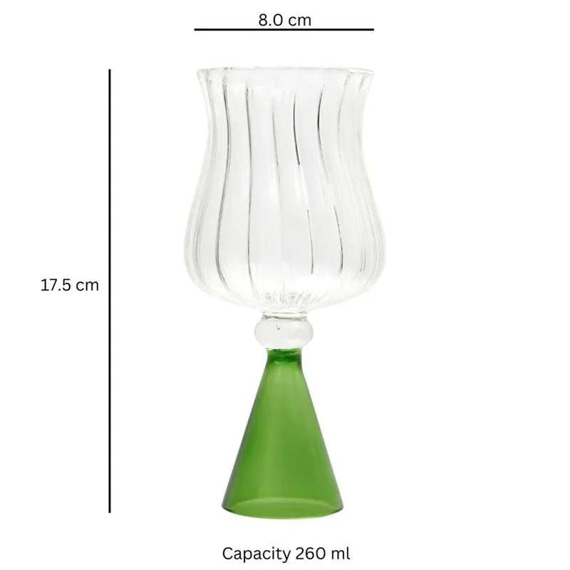 Midnight Indigo Goblet Glasses(260 mL) - Set Of Two media 6