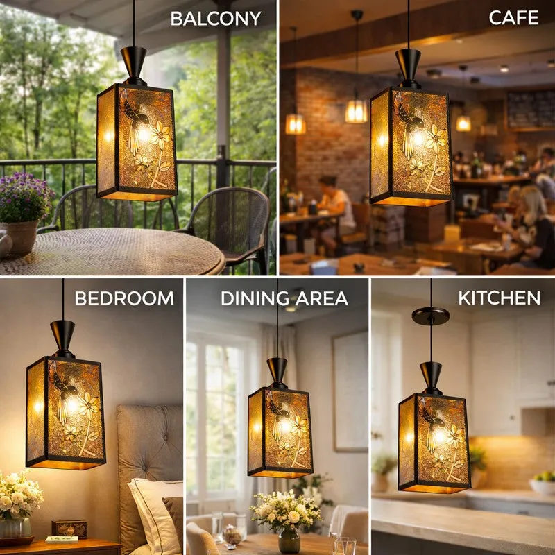 Botanic Glow Metal Ceiling Lamp media 6