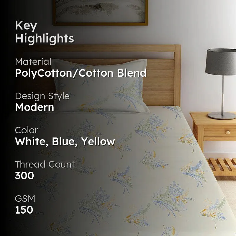 Gardenia Bloom Bedsheet - 150 GSM media 2