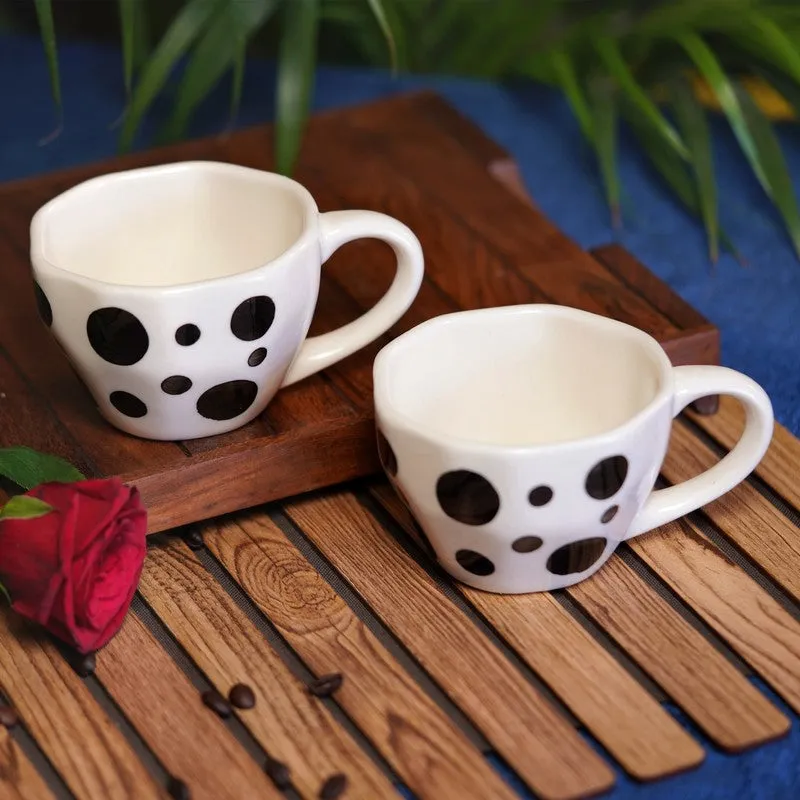 Cocoa Ceramic Coffee Mug (230 mL Each) - Set Of Two media 1
