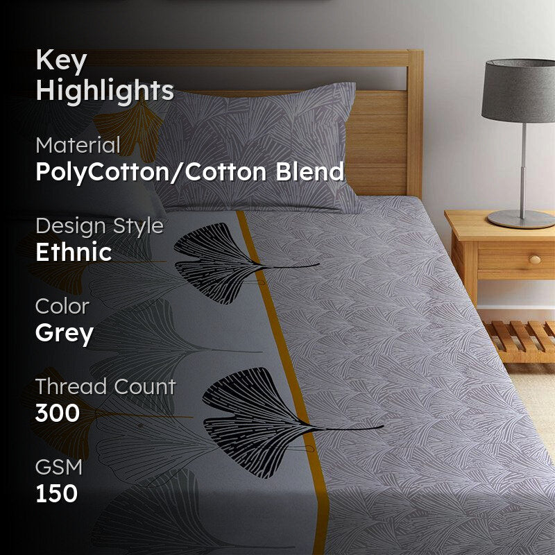 Kodiak Floral Bedsheet - 150 GSM media 2