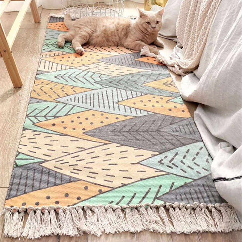 Leafy Lemour Cotton Runner Rug media 6
