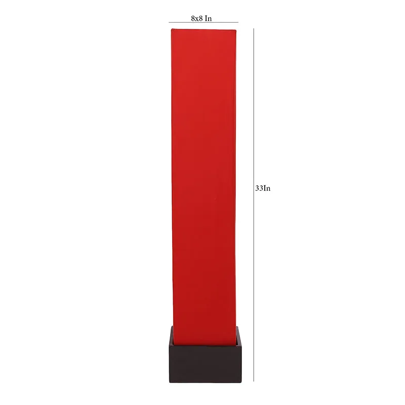 Axiya Wooden Tower Floor Lamp - Red media 5