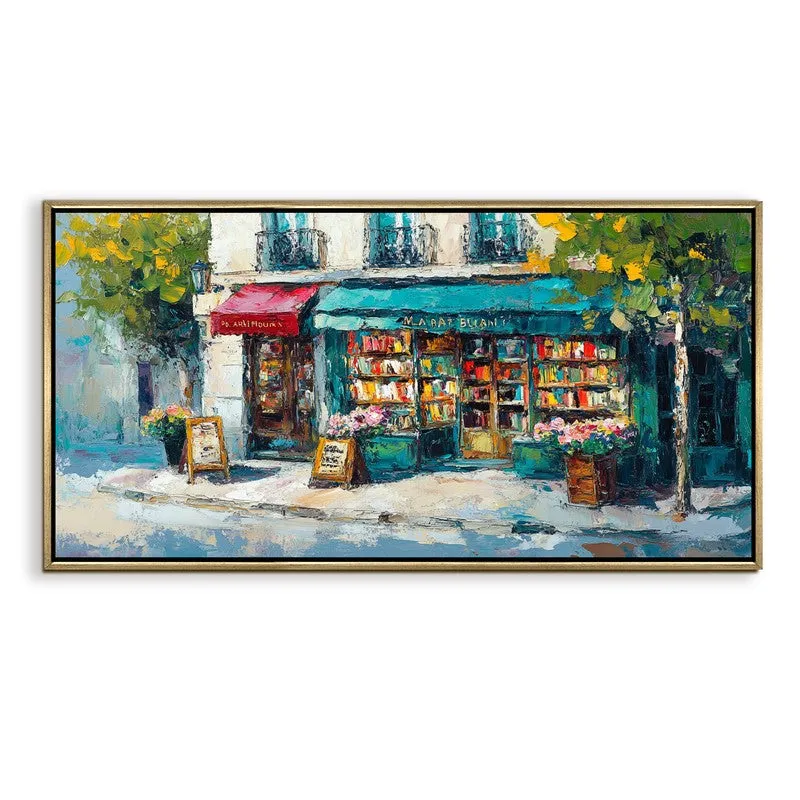 Silent Shelves Canvas Wall Painting With Frame media 3