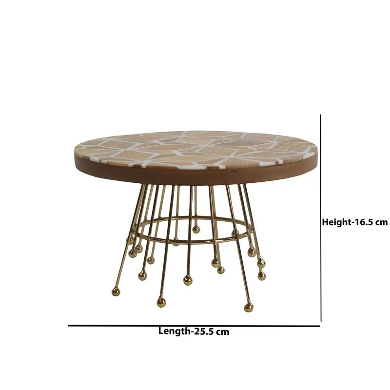 Delight Deck Decorative Cake Stand - Gold media 5