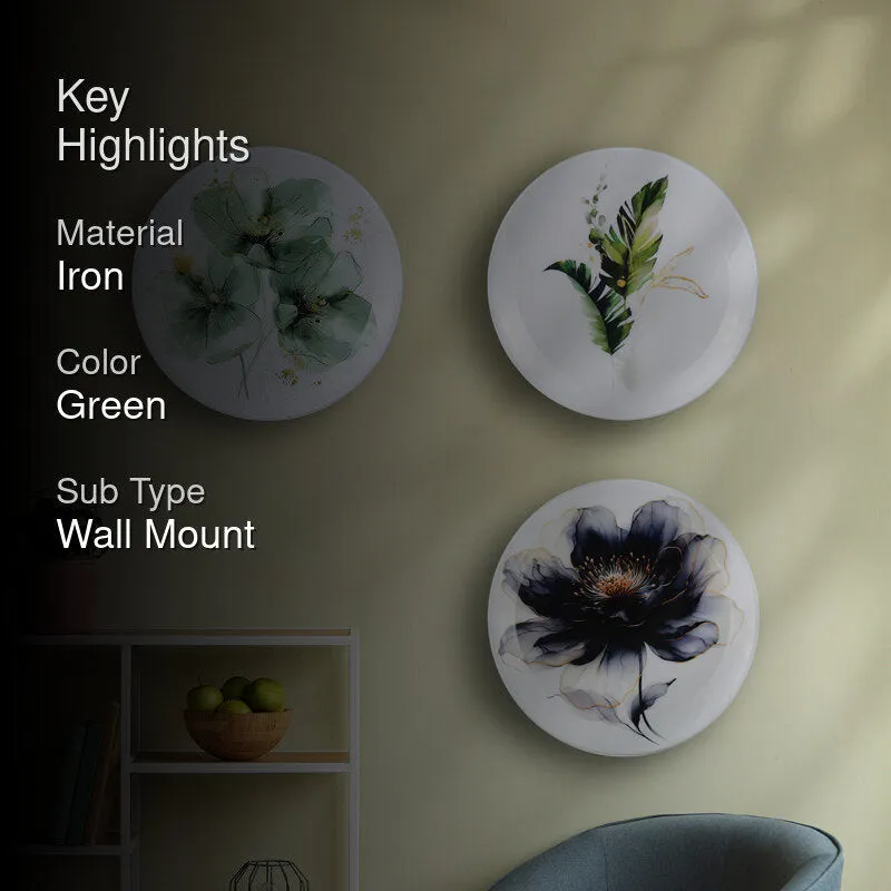 Bilia Floral Wall Plate - Set Of Three media 2