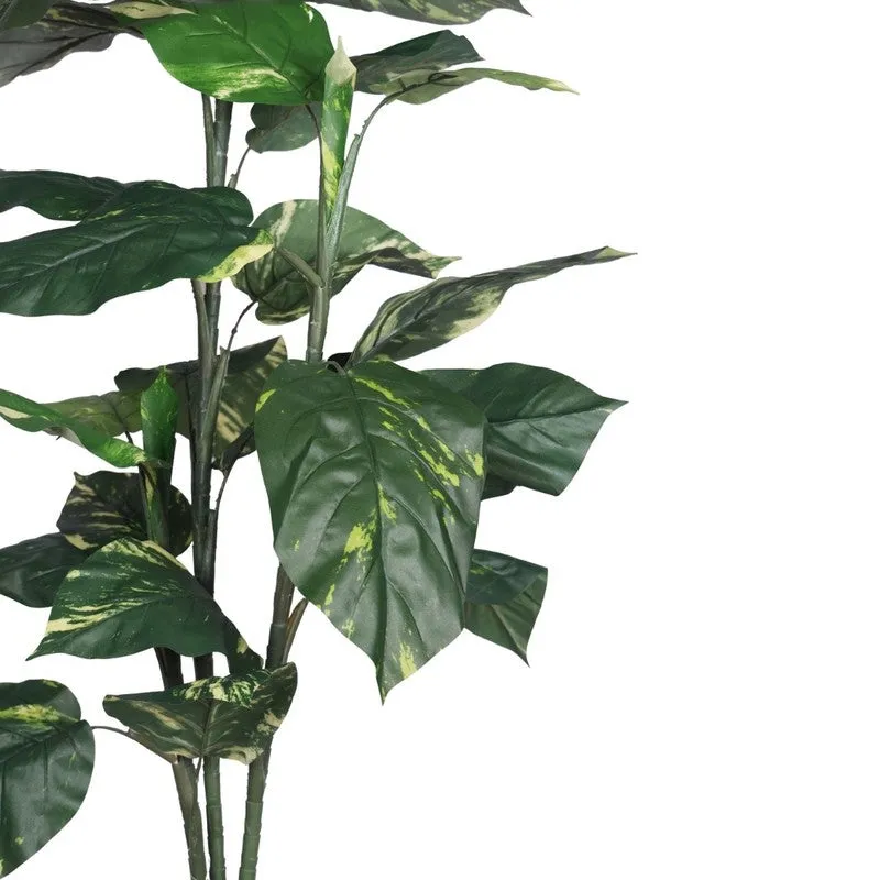 NatureTouch Artificial Leaf Plant With Black Plastic Pot - 2.95 Feet media 5