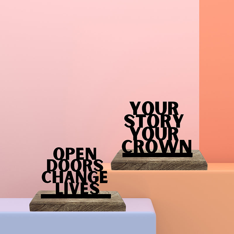 Your Story Showpiece - Set Of Two