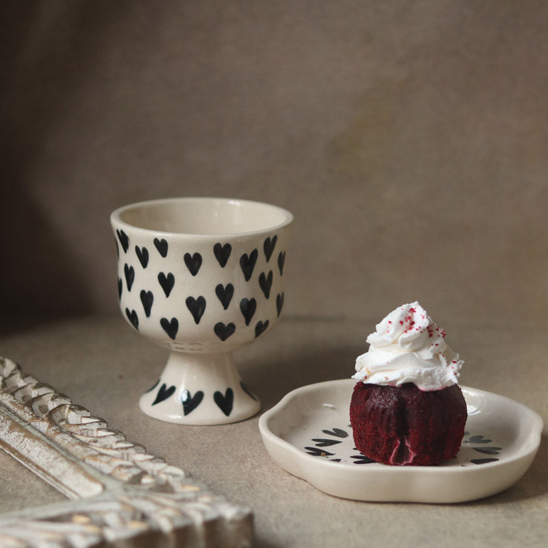 Heart Glow Icecream Cup (180 ML) - Blue - 180 ML