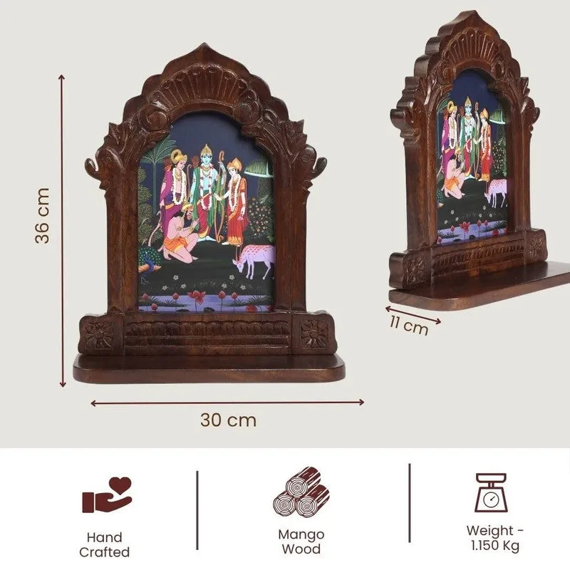 Shri Seetha-Rama Mango Wood Wall Accent media 9