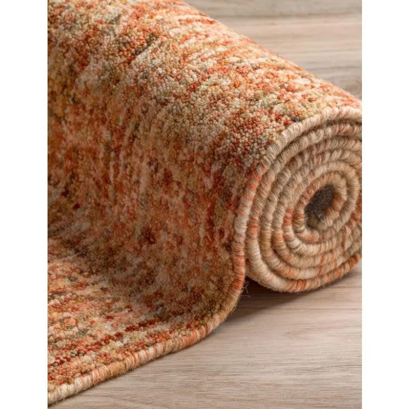 Handloom Hand Tufted Harmony Wool Rug - Red & Maroon media 6