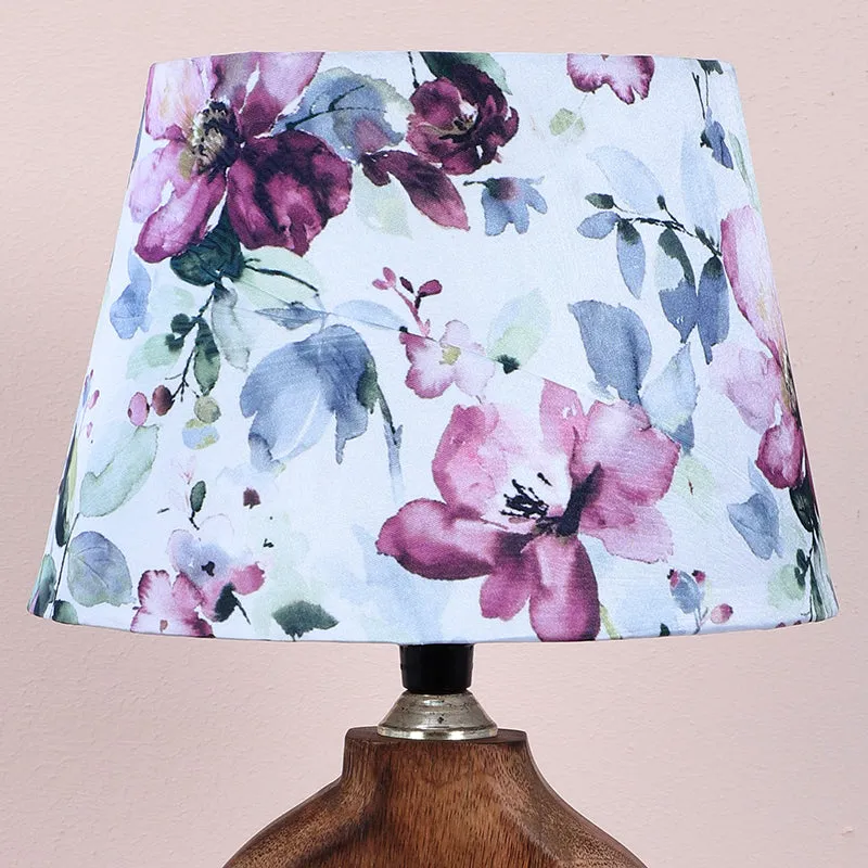 Lumikko Hewn Printed Mango Wood Table Lamp - Multicolor media 3