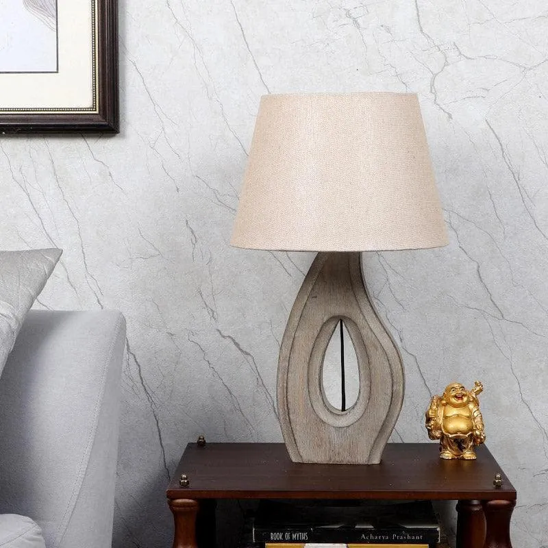 Mishuna Cove Fabric Table Lamp - Beige media 3