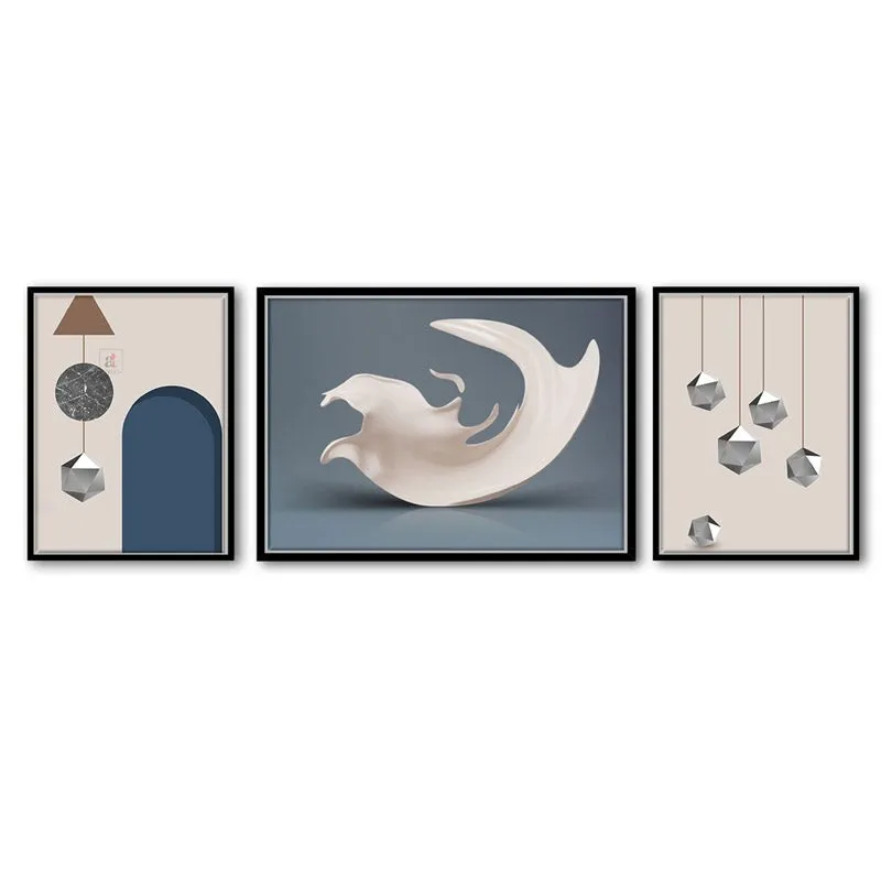 Dolores Cotton Canvas Wall Art - Set Of Three media 4