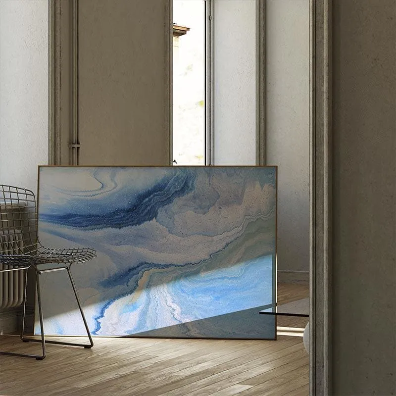 Deep Ocean Wall Painting - Black Frame media 3