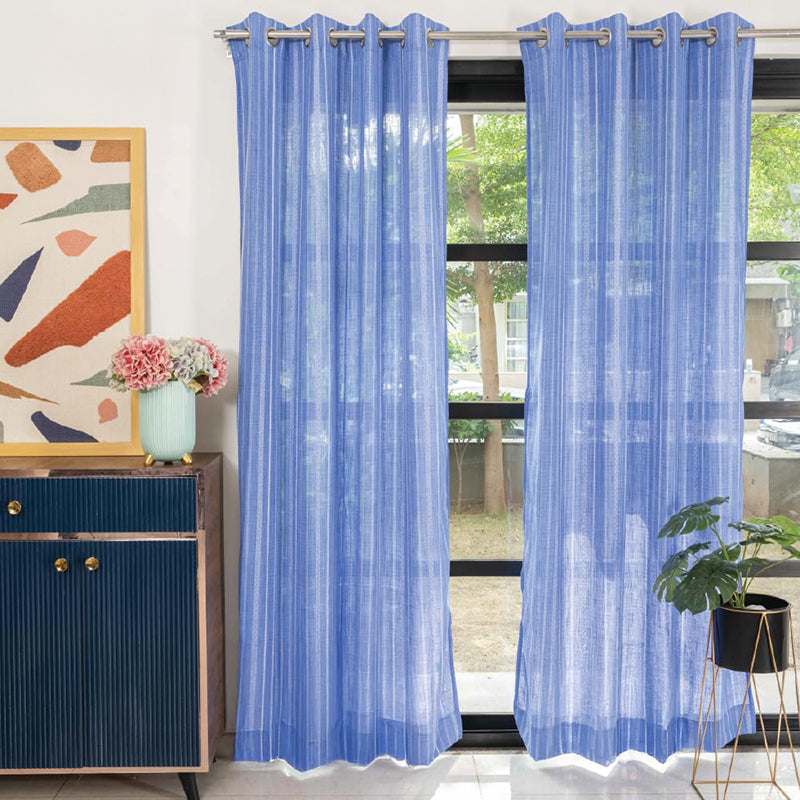 Urban Space Sigrid Curtain (Blue) - Set Of Two media 2