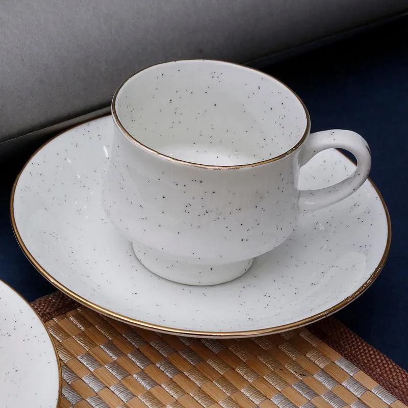 Elowen Bone China Cup & Saucer (125 ML) - Twelve Piece Set media 2