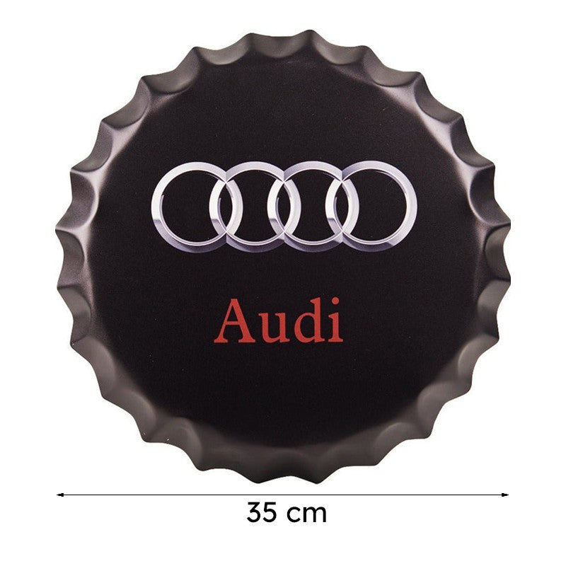 Audi Bottle Cap Metal Wall Accent media 7