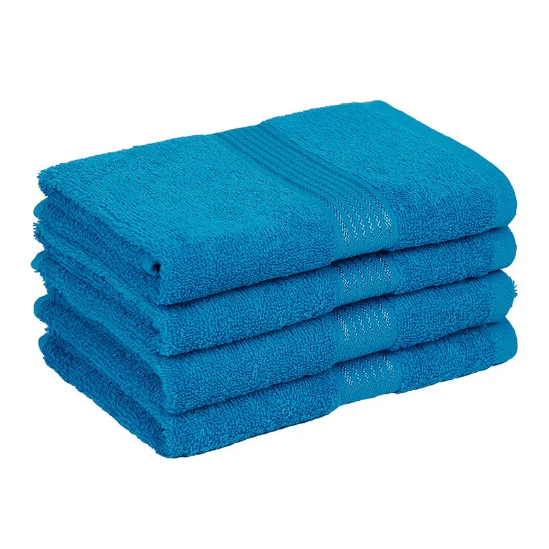 Eva Quick Dry Hand Towel (Blue) - Set Of Four media 4
