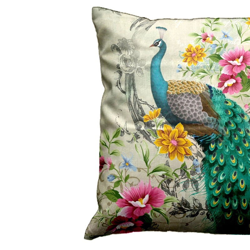 Mayilpeeli Printed Cushion Cover Set -  Set Of Five media 5