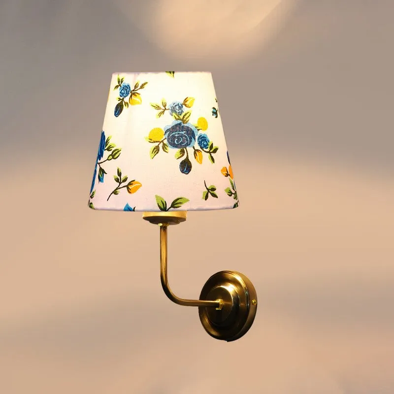 Floranira Fleur Cone Metal Wall Lamp - White,Blue media 6