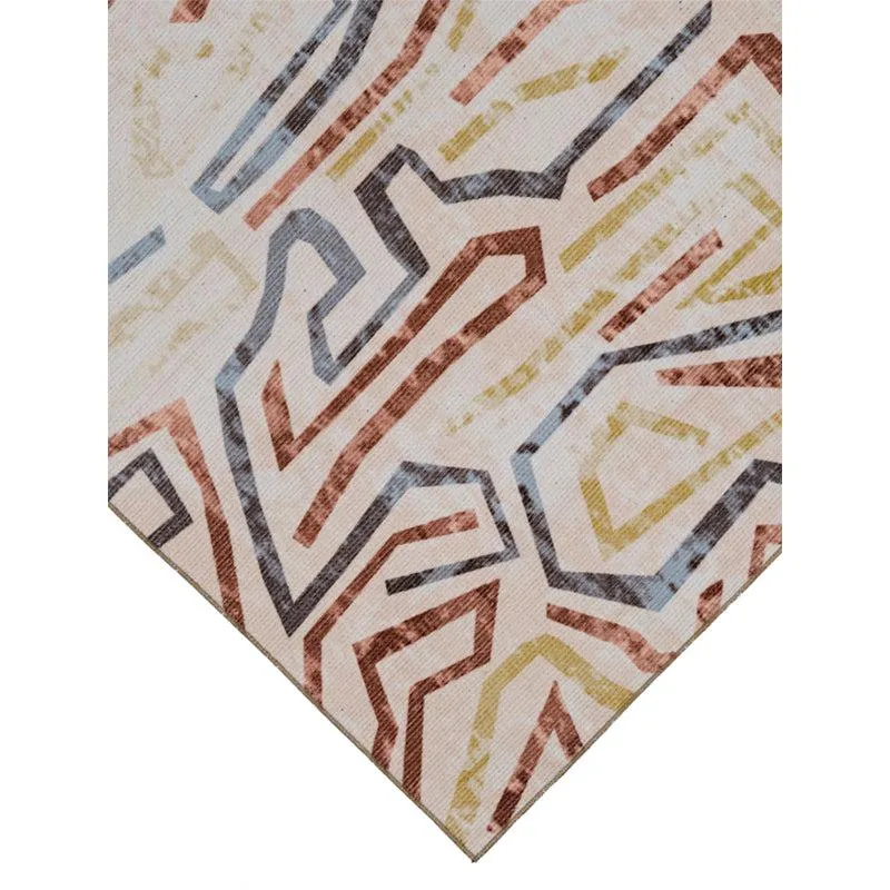 Zubid Abstract Carpet - Brown media 5