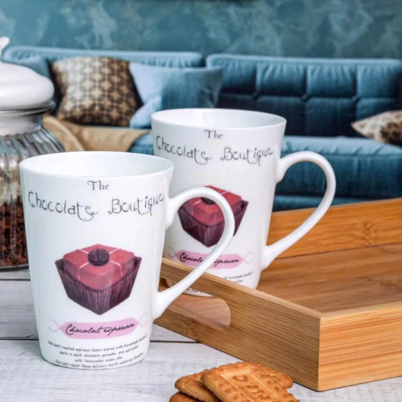 Brownie Bone China Coffee Mug (360 mL Each) - Set of Two media 1