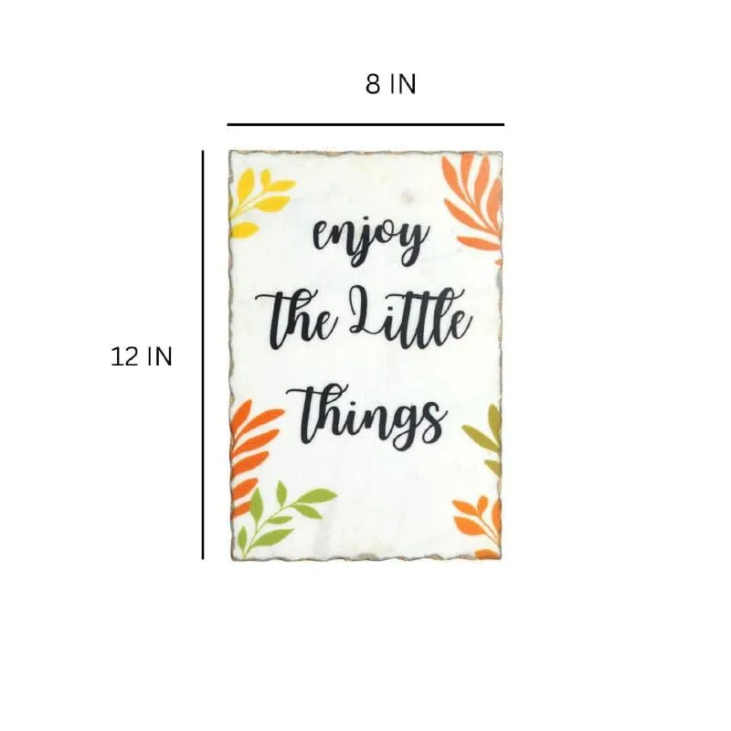 Enjoy Little Things Printed Marble Wall Accent media 5