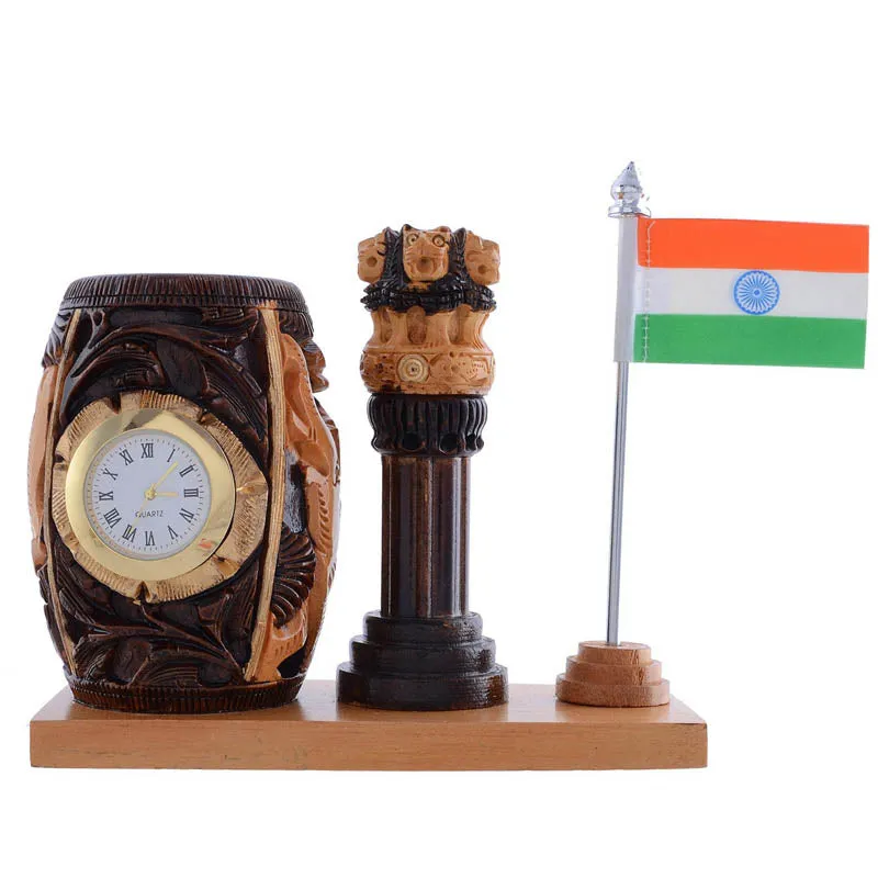 Patriot's Pride Wooden Pen Stand - Multicolor media 4
