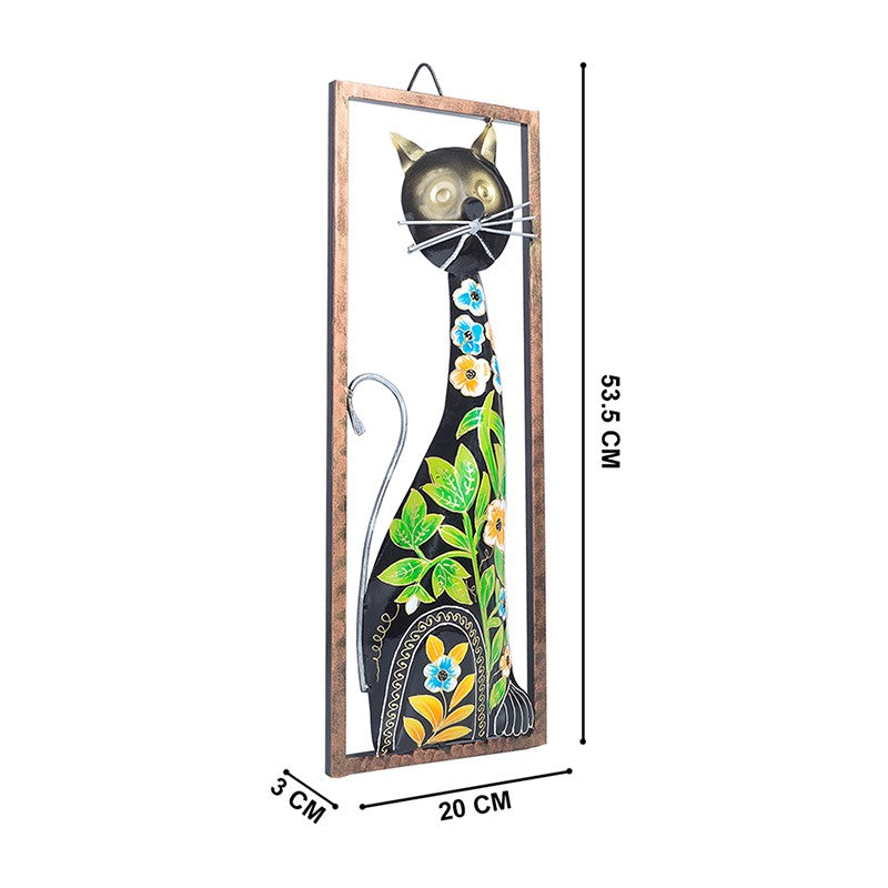 Meow Bloom Handpainted Metal Wall Accent media 9
