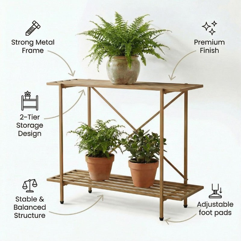 Verdex Metal Planter Stand - Brown media 6