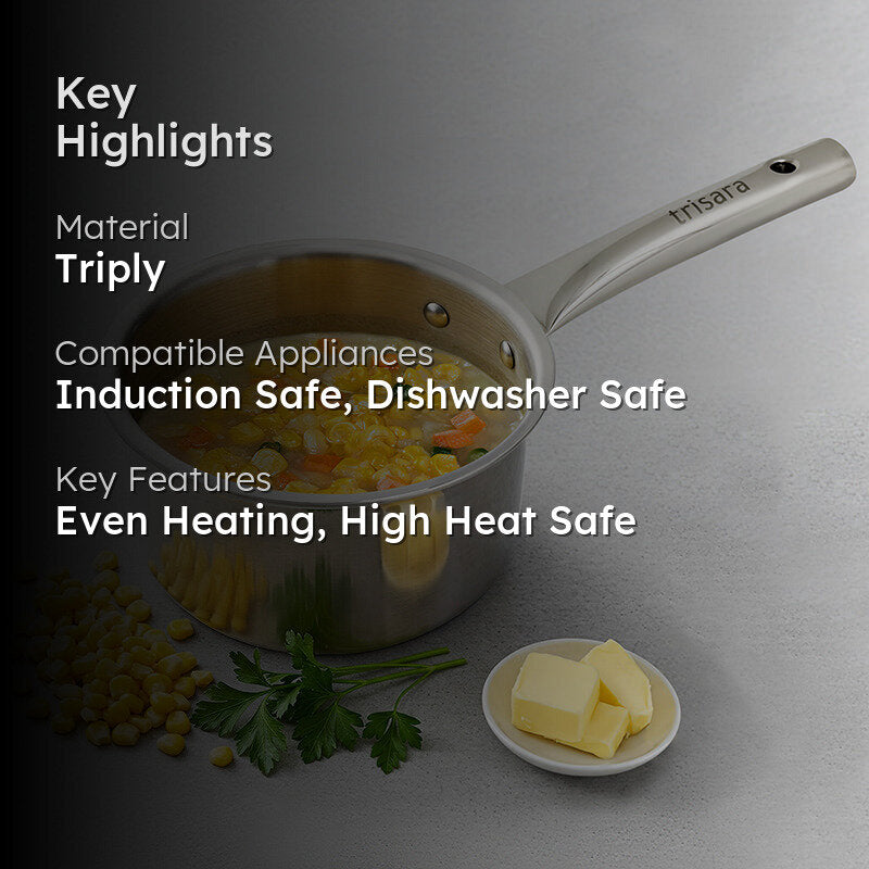 Trilinea Triply Saucepan - 1000 mL/6Inch media 2