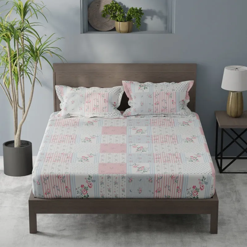 Petal Haven Single Microfiber Bedsheet - 120 GSM media 1
