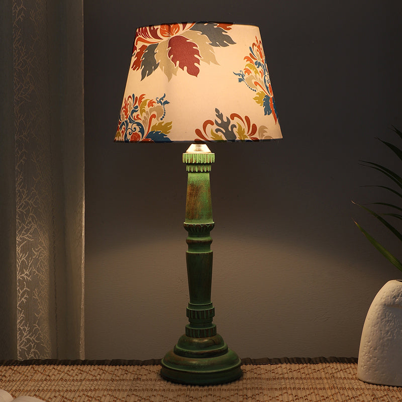 Nordlys Twist Printed Mango Wood Table Lamp - Multicolor