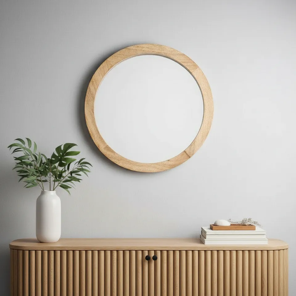 Satomi Wall Mirror - Beige media 1