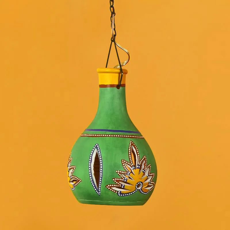 Shahiqa Terracotta Ceiling Lamp - Green media 4
