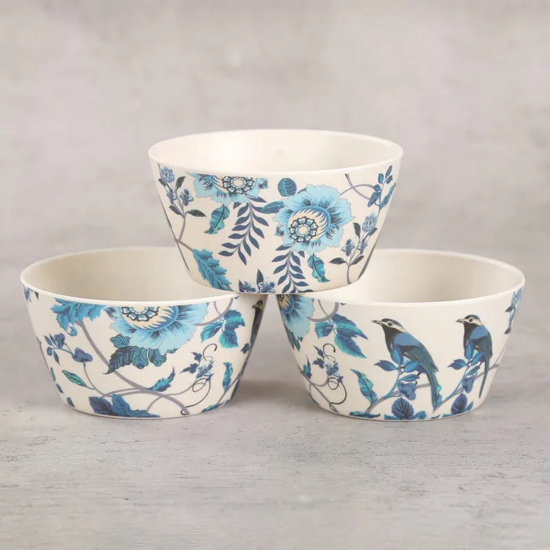 India Circus Oracle Bone China Snack Bowl With Tray (150 mL) - Four Piece Set media 5