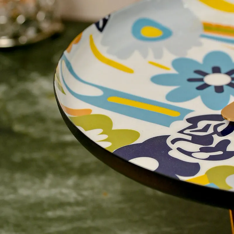 Ima Floral Metal Cake Stand media 4