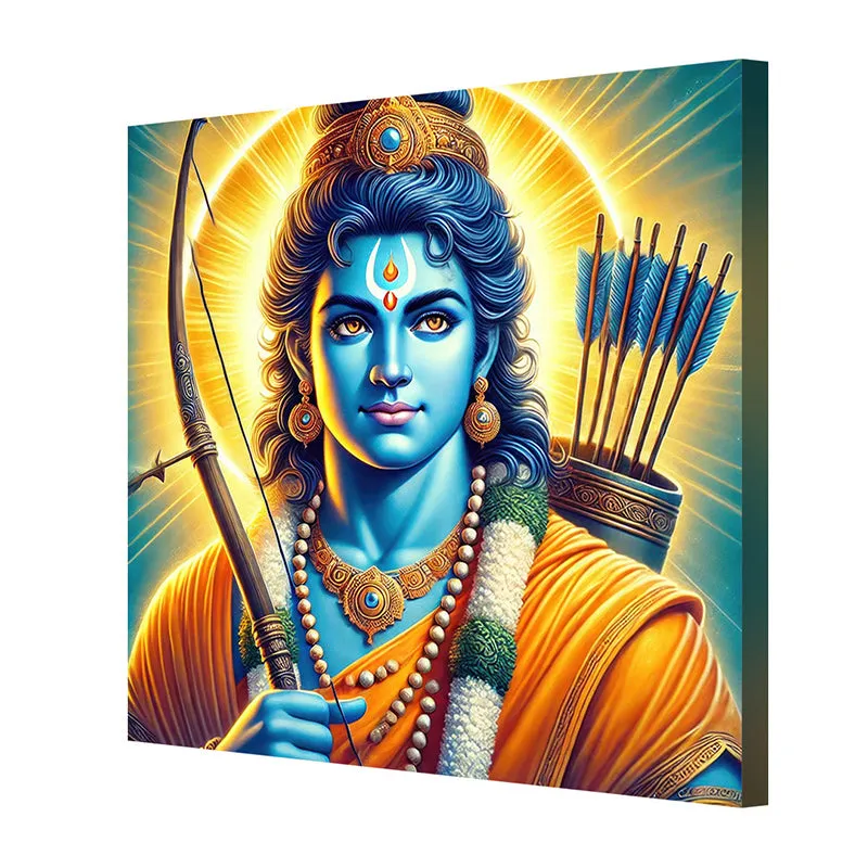 Sri Ram Chandra Poly Canvas Wall Painting media 5