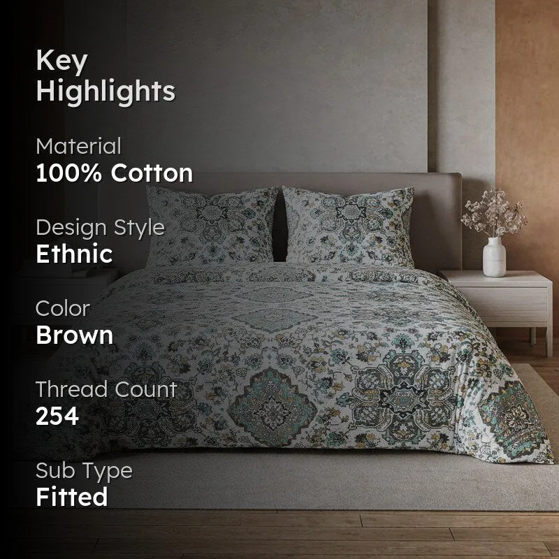 Hildo Floral Cotton Bedsheet - 254 TC media 2