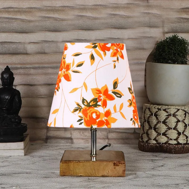 Tryda Ibis Floral Fabric Table Lamp - Multicolor media 3