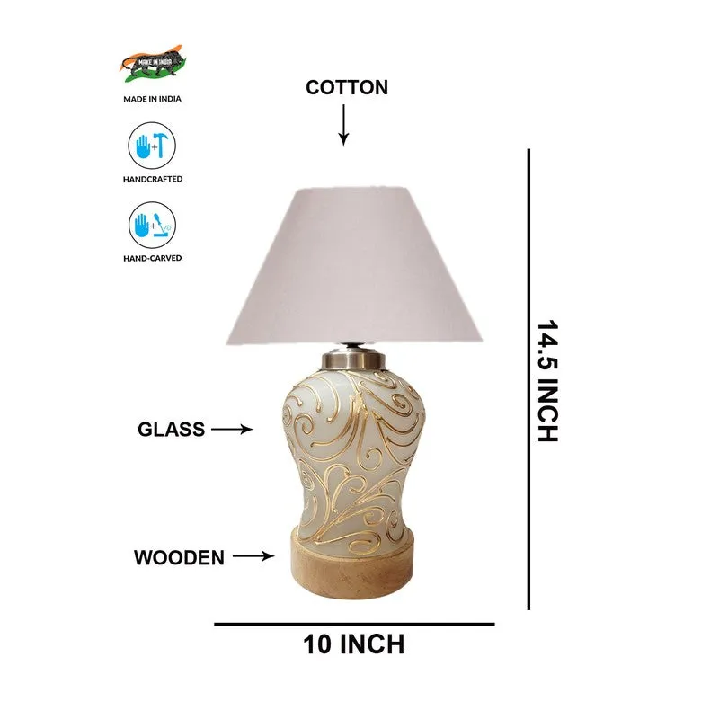 Lumithra Wooden Table Lamp - Grey media 7