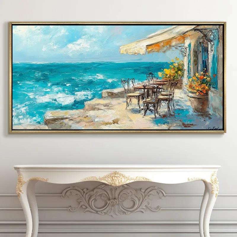 Azure Escape Canvas Wall Painting With Frame media 5