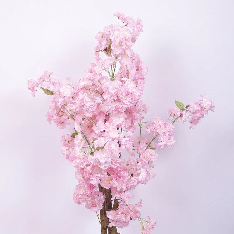 Sakura Cherry Blossom Artificial Plant With Black Plastic Pot media 5
