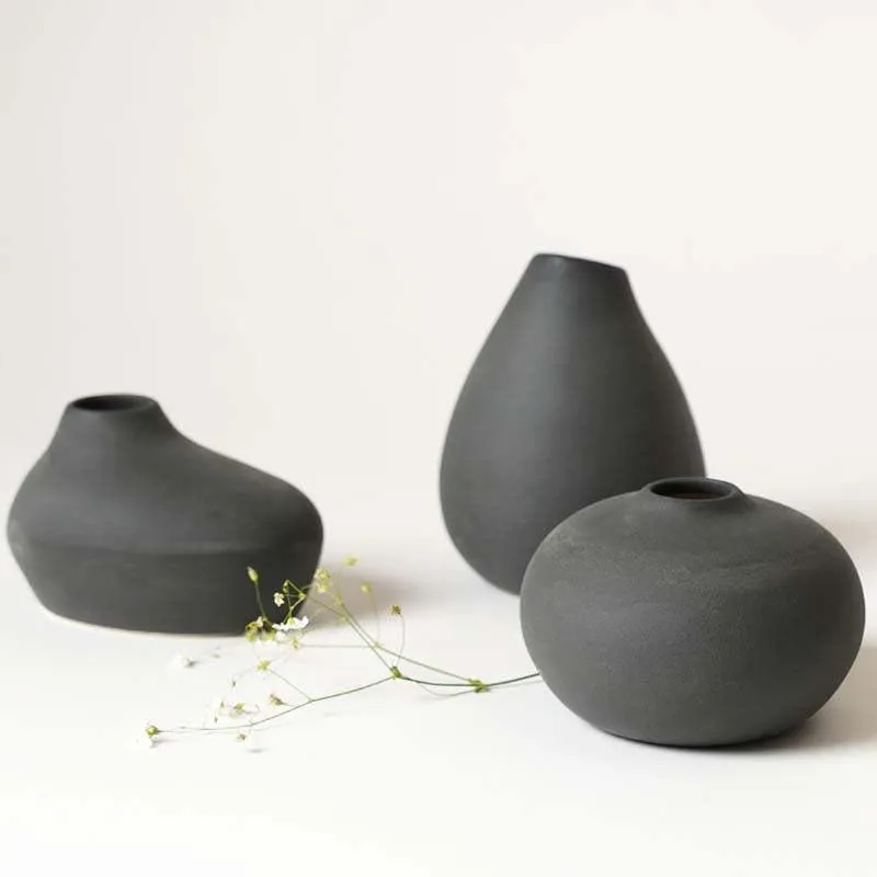 Esoteric Vases (Black) - Set of Three media 1