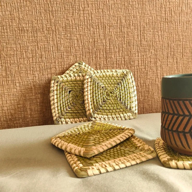 Stylish Table Coasters Protects Surfaces - Set Of Four media 3