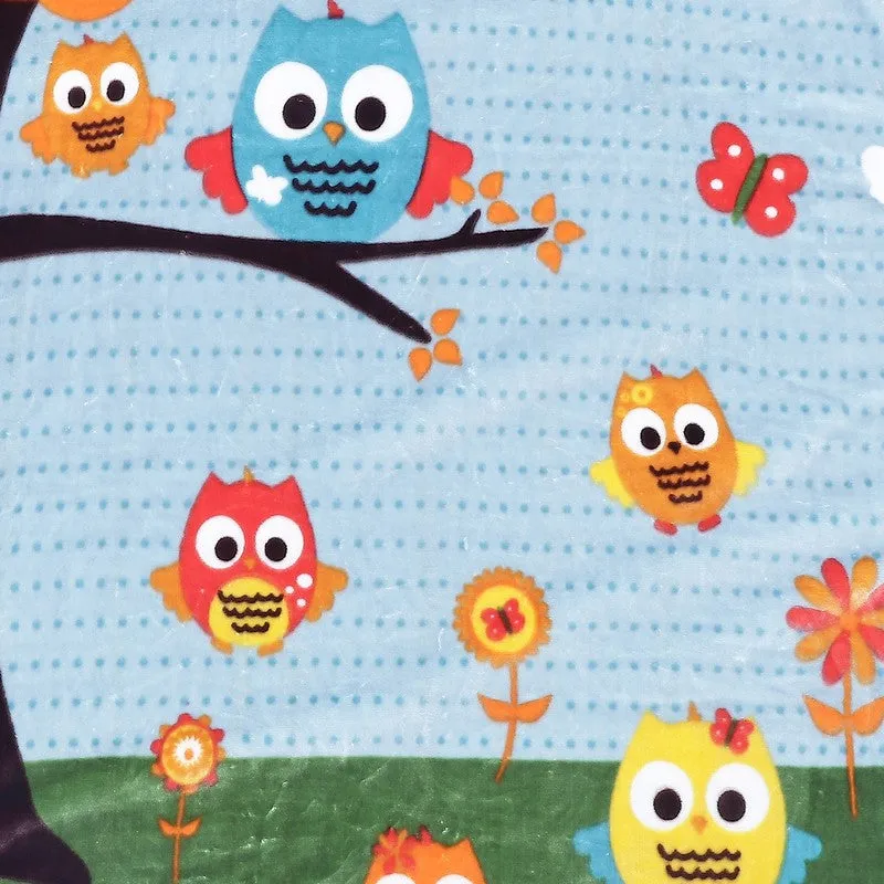 Monte Carlo Whimsical Owl Snuggle Blanket - 600 GSM media 4