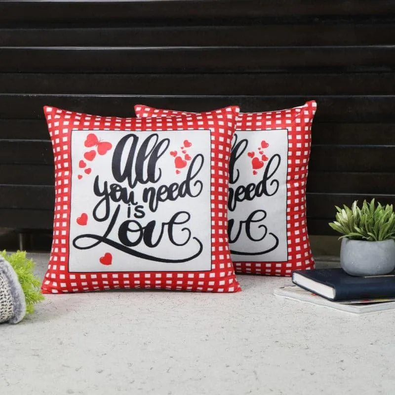Love's Dime Cushion Cover - Set Of Two media 1