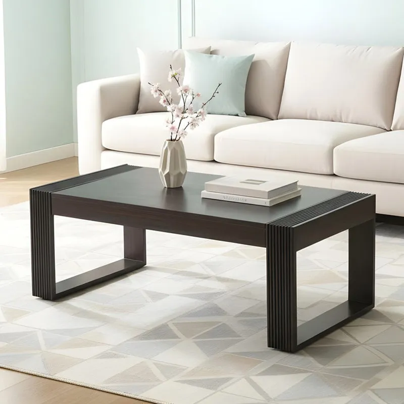 Zirox Sheesham Wooden Center Table - Black media 3