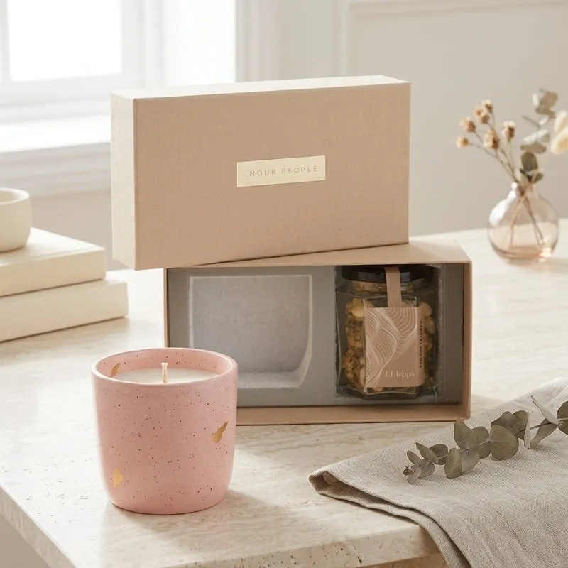 Ganga Old Rose Gift Box - Set of Two media 1